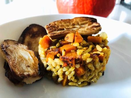 Risotto aux cèpes et potimarron Risotto aux cèpes et potimarron