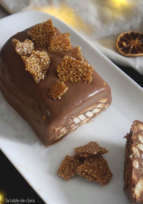 Gâteau chocolat caramel sans cuisson