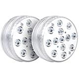 Meilleur éclairage piscine – Comparatif %currentmonth% %currentyear% Éclairage Sous-marin à LED,MOSRACY13 RGB IP68 Étanche de Piscine LED Lampe, avec Fonction de Télécommande RF Chronométrage de Pour Jardin,Piscine, Étang,Aquarium,Décor Pour la Maison (2 pcs)