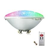 Meilleur éclairage piscine – Comparatif %currentmonth% %currentyear% COOLWEST RGB 36W Lampe de Piscine Lumière LED PAR56 12V DC/AC, contrôle par télécommande, Etanche IP68 Éclairage sous-Marin