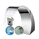 Meilleure cascade piscine – Comparatif %currentmonth% %currentyear% Fontaine de Piscine En Acier Inoxydable Cascades Argentées Fontaine de Piscine Pour Piscines Creusées Jardin Cascades Extérieures Sheer Descent Pond Caractéristique De l'Eau, 11,8 x 23,6 x 17,7 Pouces