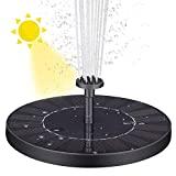 Meilleure cascade piscine – Comparatif %currentmonth% %currentyear% VITCOCO Fontaine Solaire Pompe 2.5W Fontaine de Décoration de Jardin de Pompe d'étang de Fontaine Solaire Flottante Batterie Intégrée avec 6 Buses