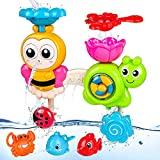 Meilleure cascade piscine – Comparatif %currentmonth% %currentyear% BBLIKE 5 pièces Jouets de Bain pour bébé avec Mur de Bain Jouet Cascade Station Jouet ventouses Jouet, Pistolet à Eau de Bain pour bébés pour Baignoire, Jeu de Piscine