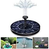Meilleure cascade piscine – Comparatif %currentmonth% %currentyear% LIUMY Fontaine Solaire Pompe, Pompe à Eau Solaire, 1.4W Pompe à Eau Solaire + 6 Buses, Mini Fontaine Flottante pour Fontaines D'Étang Jardin Décoratives(Pas Besoin Batterie et Électricité Requise)