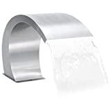 Meilleure fontaine de piscine – Comparatif 2020 vidaXL Fontaine de Piscine avec LED Fontaine d'Etang Fontaine de Bassin Cascade de Bassin Jardin Extérieur Acier Inoxydable 30x60x45 cm