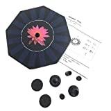 Meilleure fontaine de piscine – Comparatif 2020 REFURBISHHOUSE Floating Pompe à Eau De Jardin De Kit De Panneau De Fontaine D'éNergie Solaire pour la Piscine De Birdbath Arrosant De Larges Pompes D'irrigation