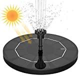 Meilleure fontaine de piscine – Comparatif 2020 AISITIN Fontaine Solaire Extérieur 3.5W, Flottante Pompe Bassin Solaire avec Batterie et 6 Buses, pour Bain d'oiseaux Etang Jardin Fontaine