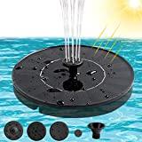 Meilleure fontaine de piscine – Comparatif 2020 Fontaine Solaire Extérieur 1,4W, Fontaine à Eau Solaire pour Bain d'oiseau avec 4 Styles d'eau par 4 Buses, Flottante Autoportante pour Bain d'oiseau, Jardin, patio, étang, Piscine, extérieur