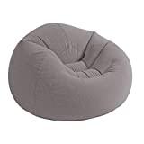 Meilleur pouf de jardin – Comparatif 2020 INTEX Pouf gonflable Vinyle Gris 107x104x69cm