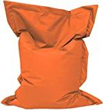 Meilleur pouf de jardin – Comparatif 2020 Giant Bag GiantBag Chill Out Pouf avec coussin d'assise pour l'intérieur et l'extérieur, pour enfants et adultes (160 x 120 cm, orange)