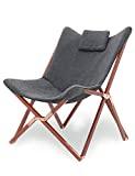 Meilleur pouf de jardin – Comparatif 2020 Chaise Longue Pliable Fauteuil Salon Relax Galette Chaises Pliante Exterieur Fauteuil Relaxation Design Pouf Fauteuils Butterfly Fauteuil Pliant Tissu en Bois De Jardin Plage Gris