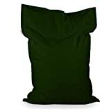 Meilleur pouf de jardin – Comparatif 2020 Italpouf Pouf Poire Rectangulaire pour Enfant XL Vert foncé 98x135 cm 220l Rembourrage en Billes de polystyrene Outdoor