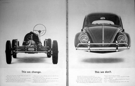 2.2 Double-page binaire : le mauvais / le bon 1963 Volkswagen This we change this we don't