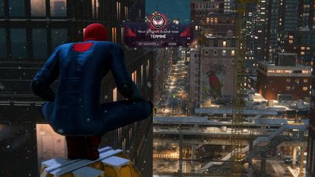 Spider-Man Miles Morales depuis un gratte ciel de New York
