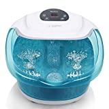 Meilleur bain de pieds – Comparatif %currentmonth% %currentyear% Bains de Pieds Appareil de Massage Chauffant et Vibrant avec des Bulles Foot Spa Thalasso Pieds, Délassant et Relaxant (Lac vert)