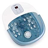 Meilleur bain de pieds – Comparatif %currentmonth% %currentyear% Bains de Pieds avec bulles de chaleur et vibrations, 14 rouleaux de massage pour musculaire du pied, température réglable pour une utilisation à bureau domicile