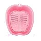 Meilleur bain de pieds – Comparatif %currentmonth% %currentyear% Bains de Pieds Appareil Bassin de Spa Grand Bain de Pieds, Repose-Pieds en Plastique épais et Robuste pour pédicures, détox et Massage (PinkXL)