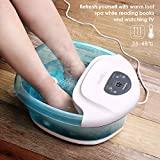 Meilleur bain de pieds – Comparatif %currentmonth% %currentyear% Bains de Pieds Appareil de Massage Chauffant et Vibrant avec des Bulles Foot Spa Thalasso Pieds, Délassant et Relaxant (Lac vert)