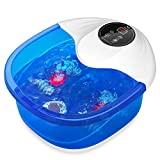 Meilleur bain de pieds – Comparatif %currentmonth% %currentyear% Masseur de bain de Spa de pied avec vibration de chaleur de bulles et arrêt automatique, 4 rouleaux de massage et pierre de pied pour le massage d'acupression pour soulagement de stress de pieds