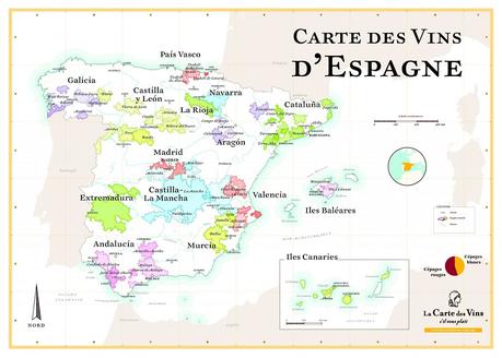carte des vins espagnols