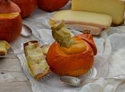 Soupe potimarron tartines raclette