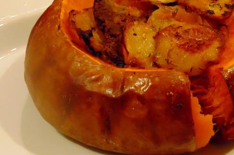 Champvallon végétal dans une courge