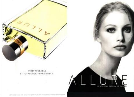 parfum Channel Allure 1997 model kirsty hume inverse