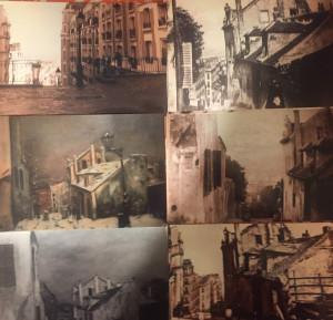 La rue du Mont-Cenis à Montmartre – litho d’Utrillo- le lieu en cartes postales