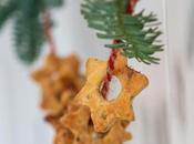 Sablés étoiles chèvre pistaches cranberries