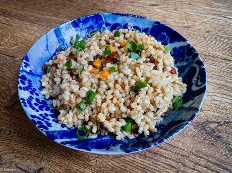 Variante – Risotto de petit épeautre aux petits légumes