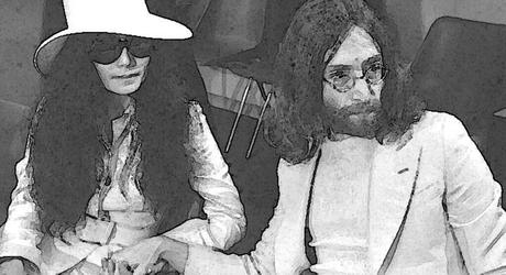 John Lennon, au-dessus de lui seulement le ciel