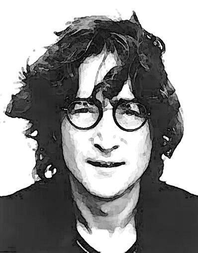 John Lennon, au-dessus de lui seulement le ciel