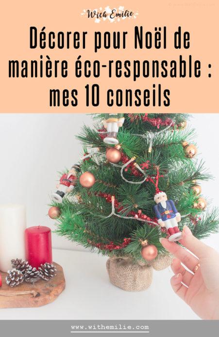 10 façons de décorer de manière éco-responsable pour Noël Pinterest