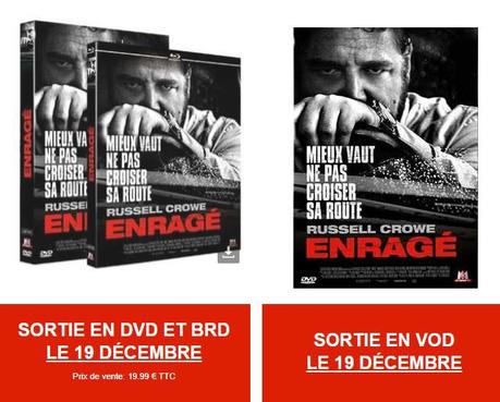 ENRAGÉ de Derrick Borte avec Russell Crowe en DVD, BRD et VOD le 19 décembre
