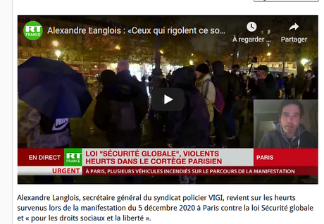 des nouvelles du soi-disant flic de gauche de Vigi