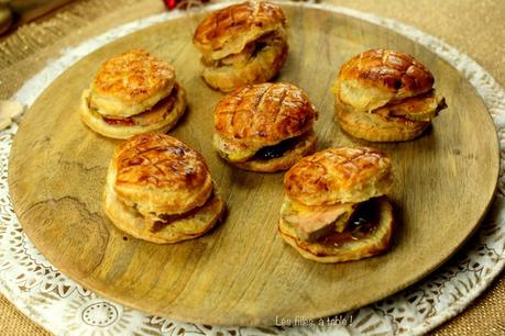 Mini-galettes des rois au foie gras