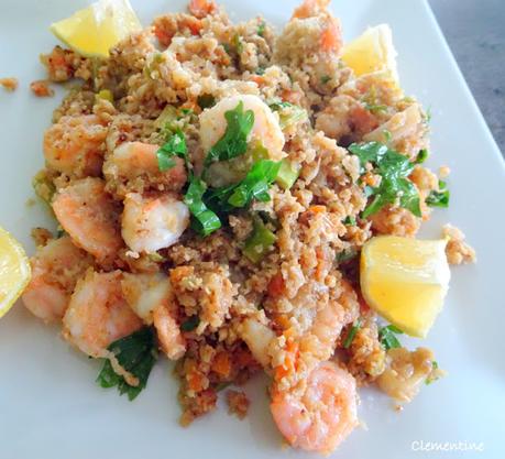 Riz de chou fleur frit à la japonaise