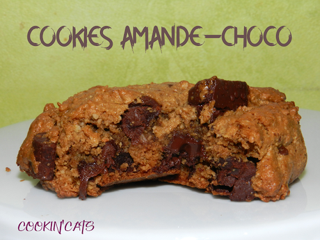 COOKIES AMANDE-CHOCO (sans gluten, végétalien)