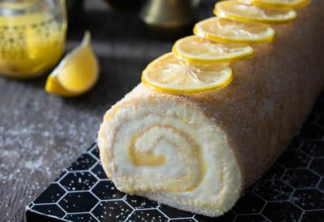 Bûche à la crème au citron
