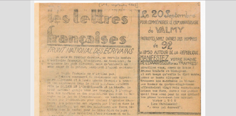 Les Lettres françaises 1942 résistance