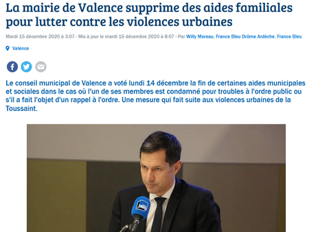 Valence, capitale hexagonale de la violence sociale