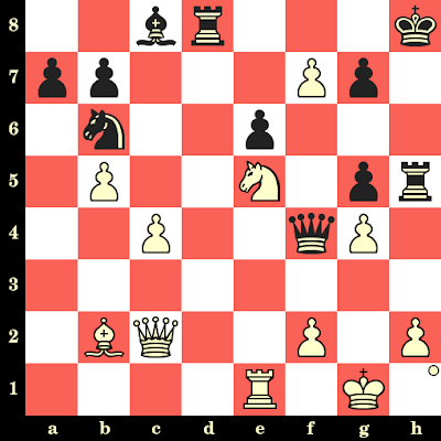 Les Blancs jouent et matent en 4 coups - Friedrich Saemisch vs O Menzinger, Marktoberdorf, 1953 