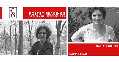 Centre des arts de Stanstead - Poetry Focus on Zoom - December 12th, 2020 - N. Ltaif | K. Grubisic Centre des arts de Stanstead - Poetry Focus on Zoom - December 12th, 2020 - N. Ltaif | K. Grubisic