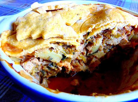 Pâté poireau, pommes terre 