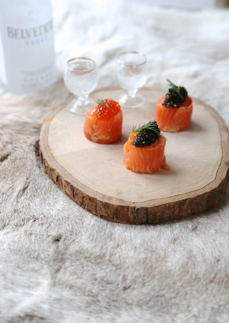 saumon , caviar , vodka , entrée de fêtes , trop bon