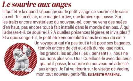 La venue d'un ange...