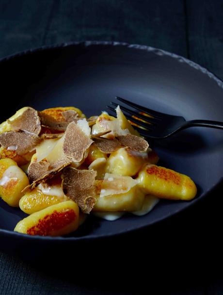 gnocchis , recette facile , truffe blanche