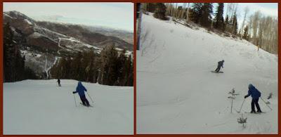 Pendant ces fêtes, je skie tous les jours avec ma fille e...