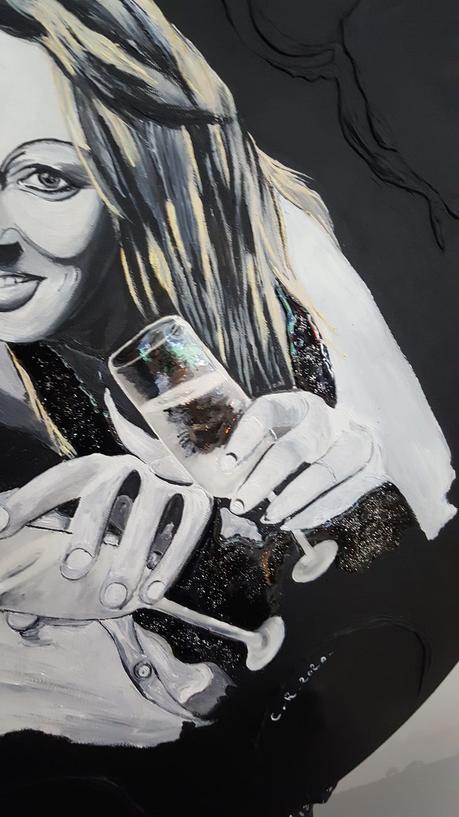 tableau rond 70 - d'apres photo- déc.2020