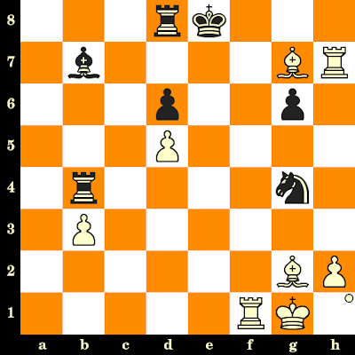 Les Blancs jouent et matent en 3 coups - Jan-Hein Donner vs Bent Larsen, Wageningen, 1957